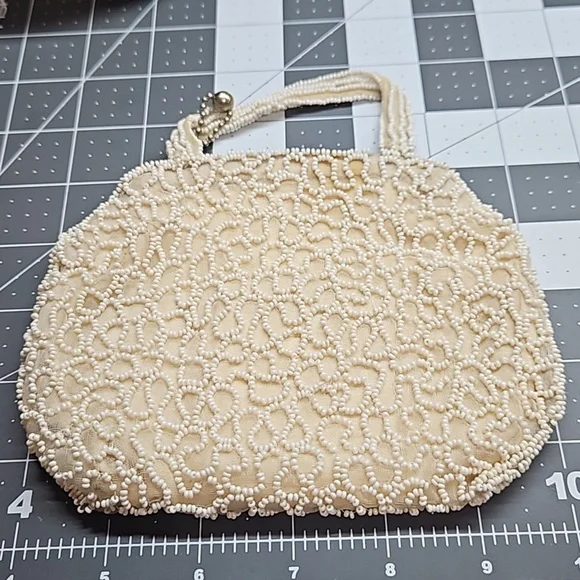 Vintage evening bag handmade from Bulgaria with mirror - Picture 12 of 12